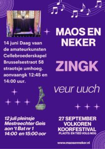 Maos & Neker zingk dit jaor veur uuch